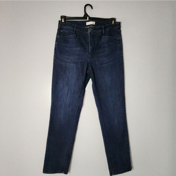 J. Jill Women's Blue Jeans Authentic Fit Slim Ankle US Size 10 - Picture 1 of 7
